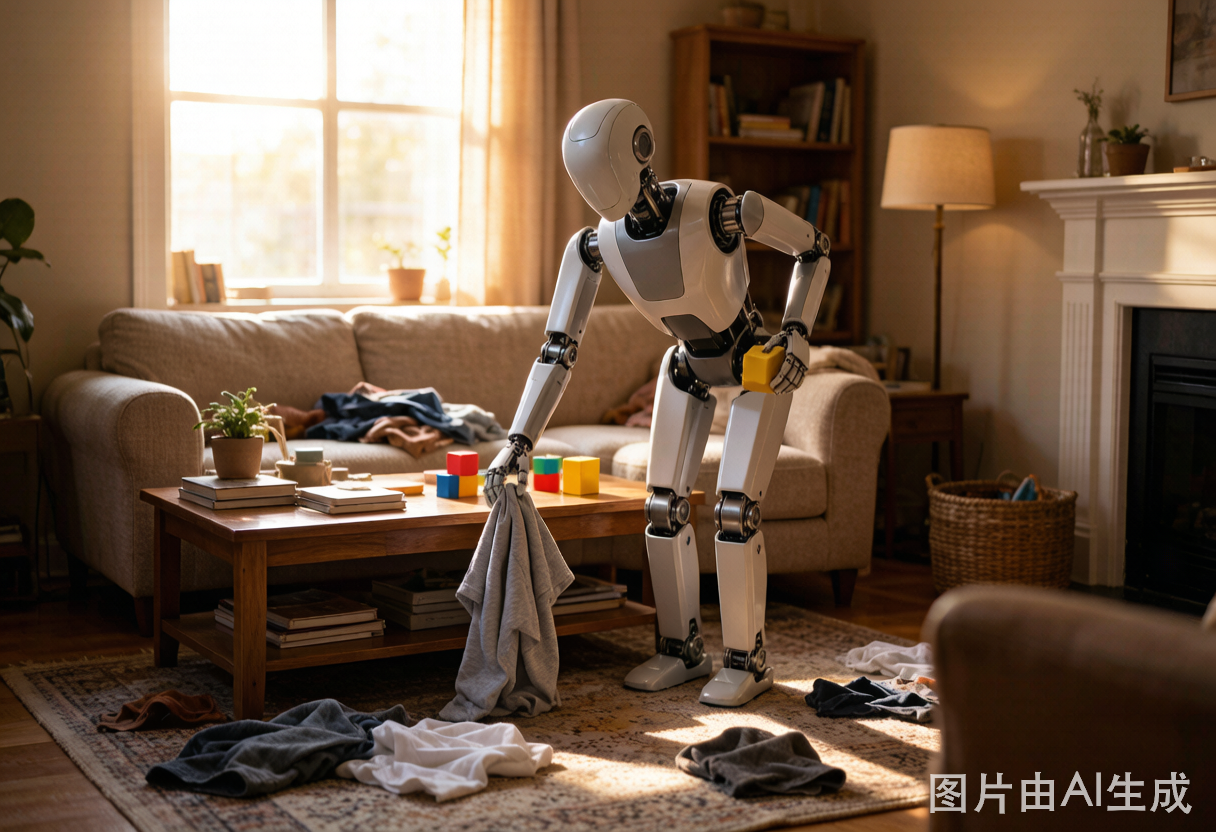 不卷模型卷系统：逐际动力Oli一镜到底干完一屋子家务，中国首个全自主长程操作人形机器人